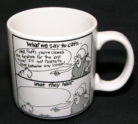 Far Side - What We Say to Cats 1983